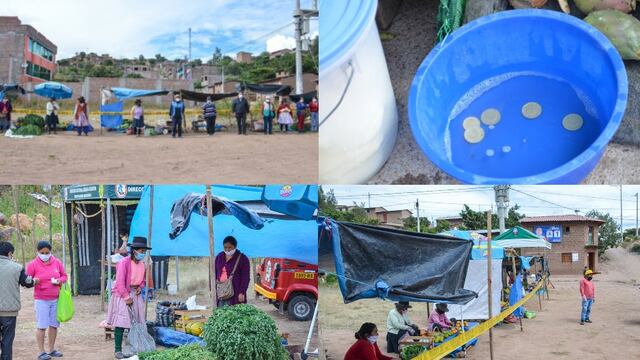 Ayacucho: Comerciantes organizan su propio mercado zonal y lavan las monedas por COVID -19 | FOTOS
