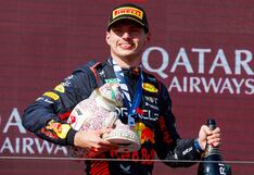 Fórmula 1: Lando Norris es segundo y en el podio rompe trofeo al ganador Max Verstappen | VIDEO