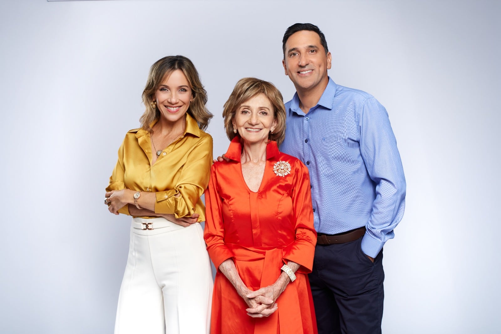 Milene Vázquez, Ana Cecilia Natteri y César Ritter protagonizan esta divertida y filosa historia en el Multiteatro Movistar de Surco. FOTO: DIFUSIÓN