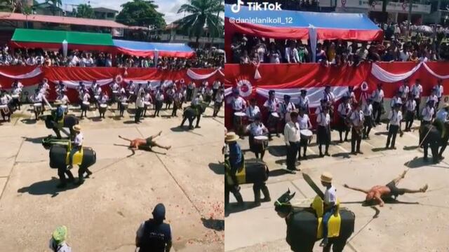 TikTok impactado con escolares que recrean muerte de Túpac Amaru en Fiestas Patrias