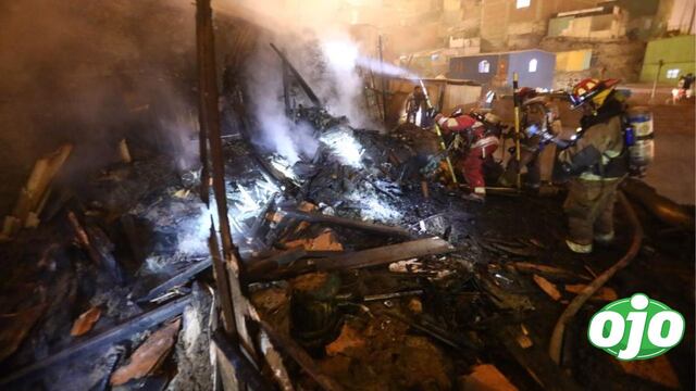 Devastador incendio arrasa con tres viviendas durante la celebración del Año Nuevo en Chorrillos