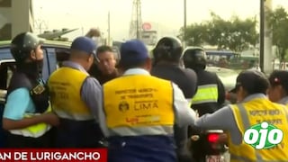 San Juan de Lurigancho: sereno resulta herido durante enfrentamiento entre fiscalizadores y mototaxistas
