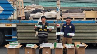 Policía incauta en Pucusana 100 mil soles en cigarrillos ‘bamba’ en camión de carga