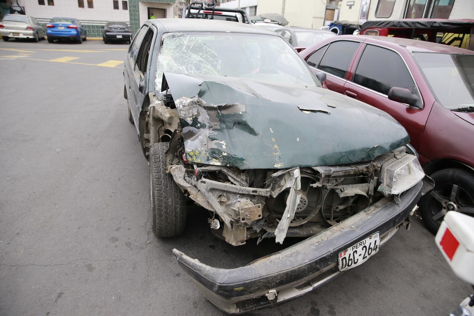 Vehículo fue trasladado a la comisaría. Foto: GEC.