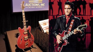 Subastan la guitarra del regreso de Elvis Presley a los conciertos en el año 1969