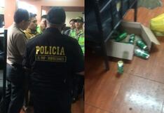 ¡Mira cómo beben! Policías tomaban alcohol en comisaría del Centro de Lima por Navidad