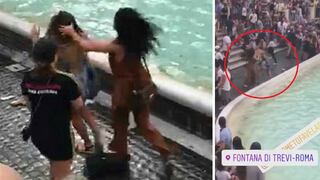 Dos mujeres se agarran de los pelos en la Fontana di Trevie por un "selfie" (VIDEO)