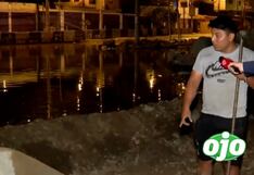 Carabayllo: vecinos de son afectados por inundación de calle con aguas residuales (VIDEO)