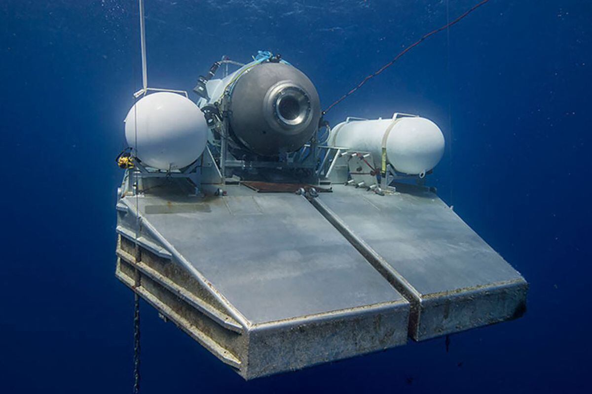 Los restos del Titanic, que se encontraban a casi 4 mil metros bajo el nivel del mar, podían ser explorados en el sumergible Titán de Ocean Gate (Foto: AFP / Ocean Gate)