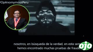 Vídeo de Anonymous exigiendo la renuncia del presidente del JNE se hace viral