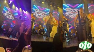 Christian Domínguez se calateó en el escenario con su ‘baile del gusano’ en la boda de Ethel | VIDEO