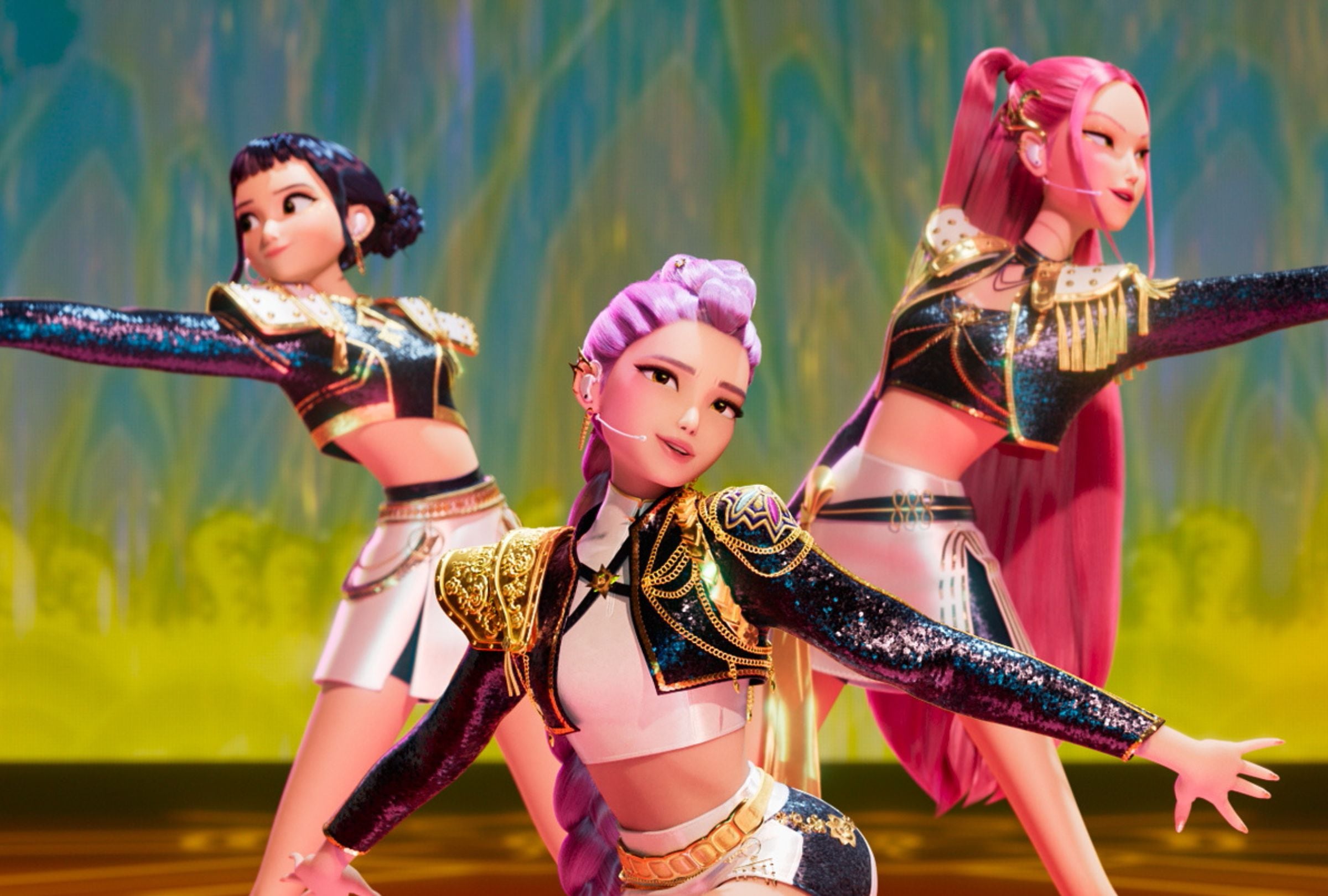 En "K-Pop Demon Hunters", un trío musical femenino compagina su vida como superestrellas del pop coreano con el rol secreto de cazadoras de demonios (Foto: Sony Pictures Animation / Netflix)