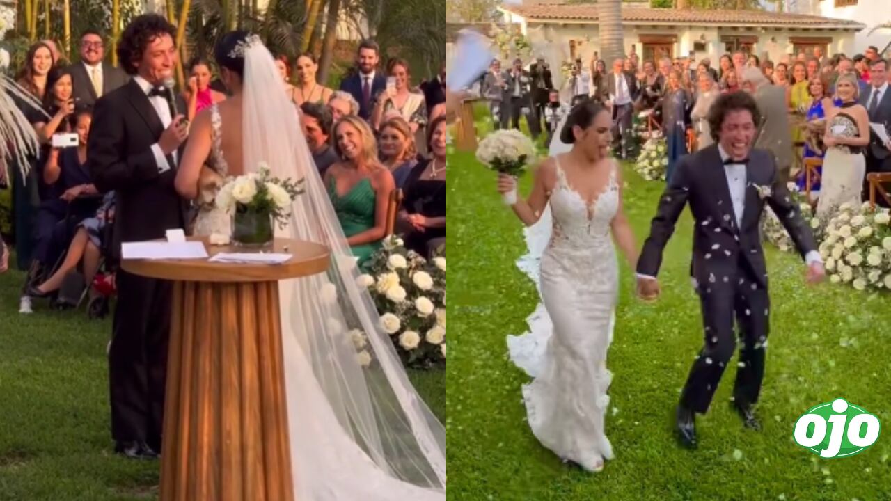 Mateo Garrido Lecca sorprende con chiste sobre su esposa en plena boda: “Te dicen pandemia Covid-19″