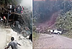 Huaico se lleva a siete pasajeros que viajaban en camioneta