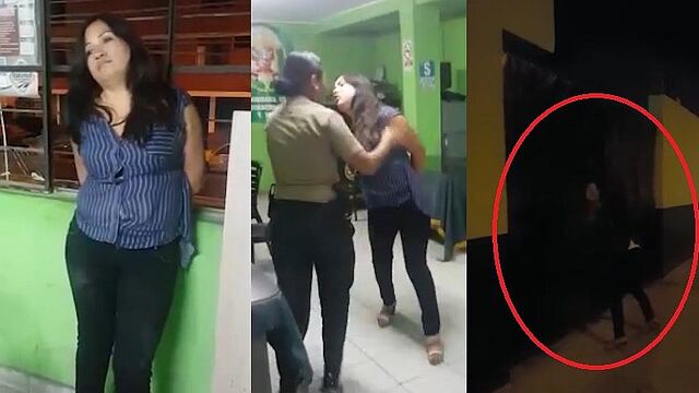 Ica: mujer ebria hace escándalo en comisaría y agrede a policías (VIDEO)