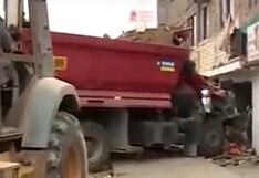 Un muerto y dos personas heridas tras despiste de volquete en Chorrillos
