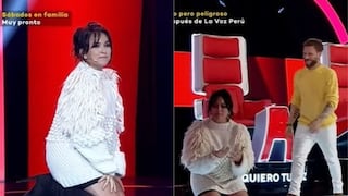 La Voz Perú: Daniela Darcourt no pudo convencer a cantante pese a que se arrodilló para pedirle que la elija