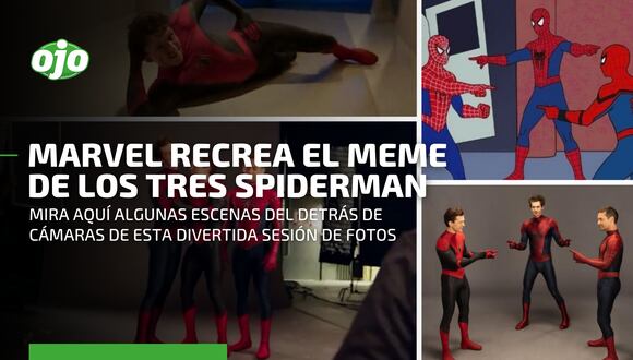 Marvel hace realidad el meme de los tres Spiderman en contenido exclusivo de “Spider-Man: No Way Home”