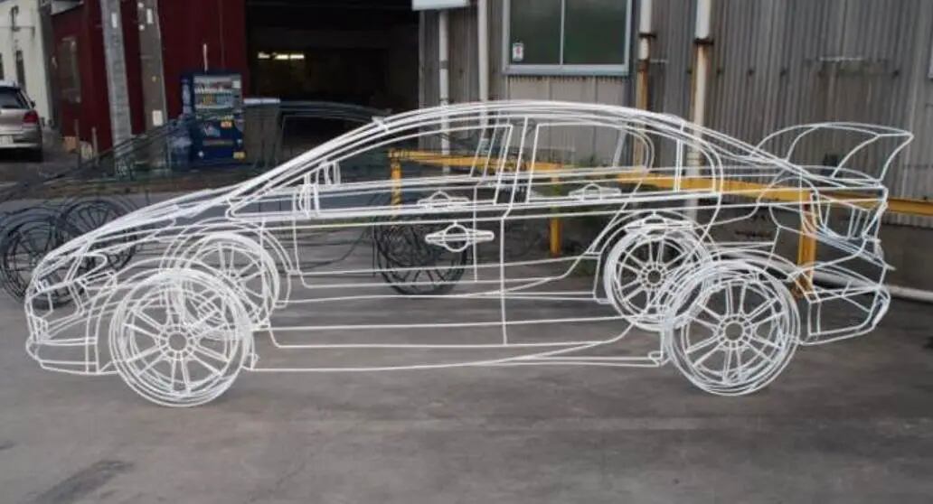 Este auto, obra de Yamaguchi Seisakusho, es impresionante.