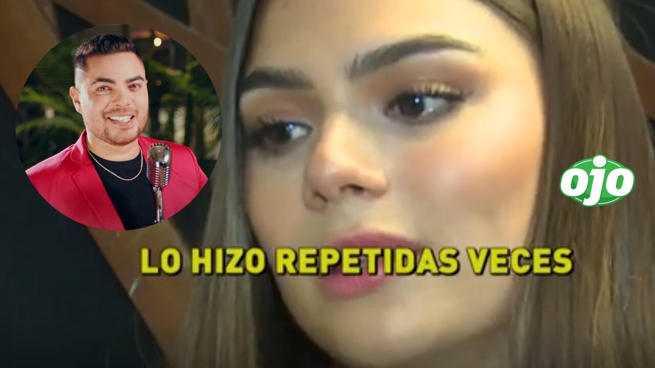 Llorando, la joven quien fue protagonista de sus videoclips, contó cómo se enteró de los engaños por parte del salsero.