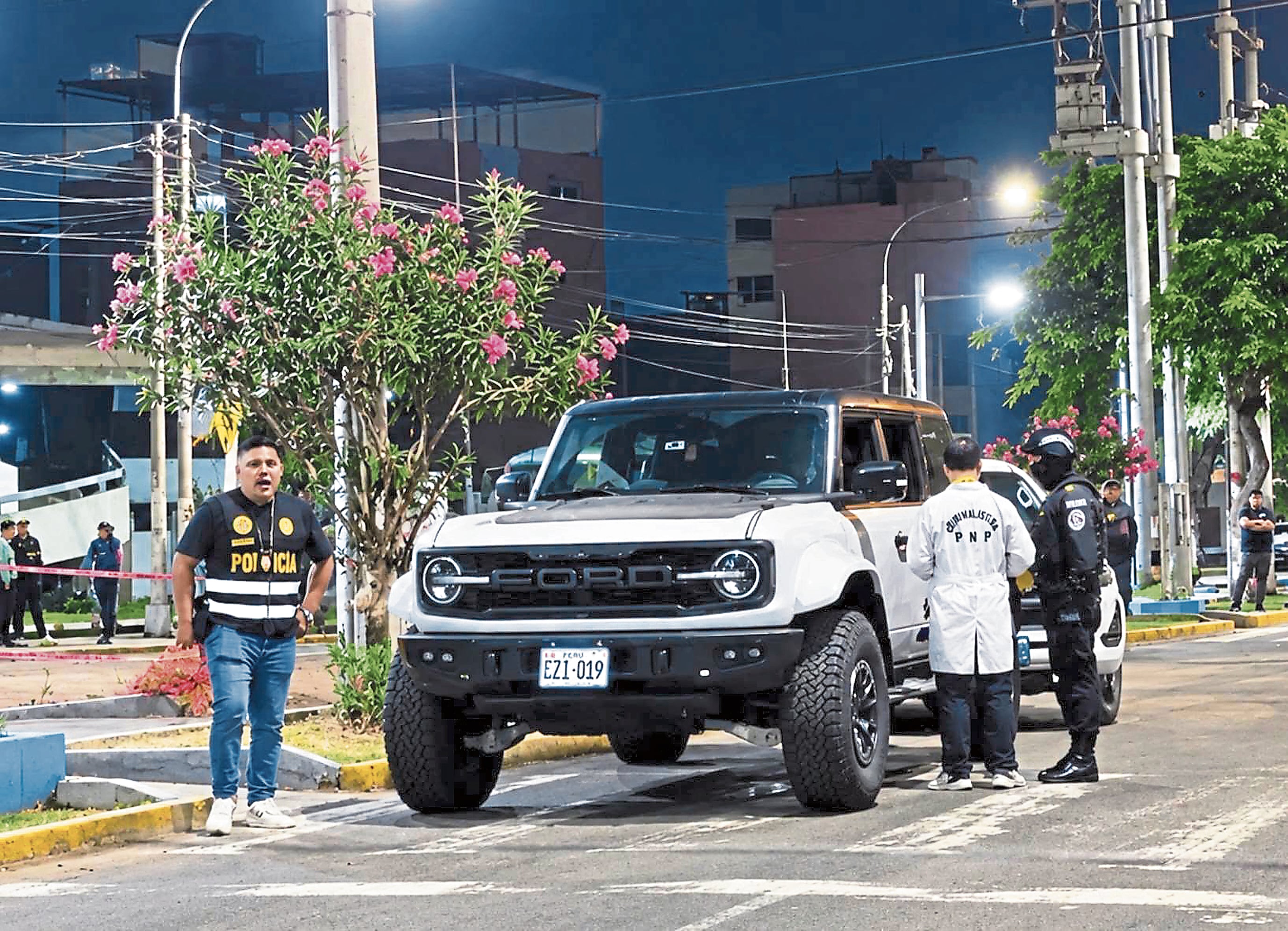 La reconstrucción de los hechos fue dirigida por el Ministerio Público en la misma zona del ataque del pasado 30 de agosto, la avenida Húsares de Junín, en Trujillo, departamento de La Libertad.