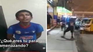Detienen a joven de 19 años que amenazó con machete a vigilante en SJM | VIDEO