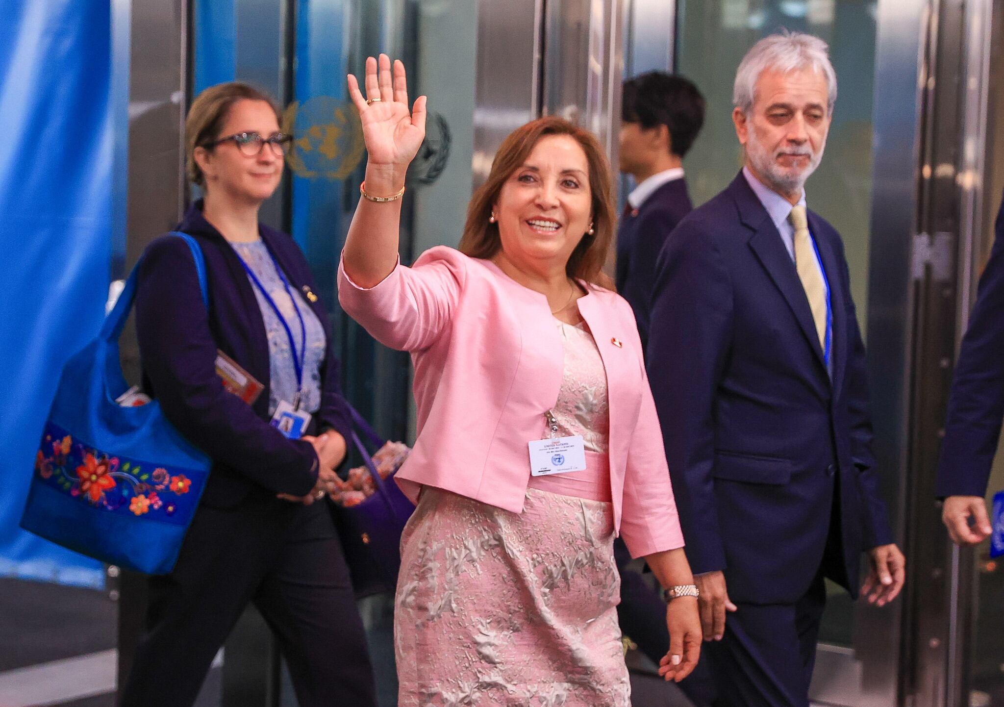 En la sede de la #ONU, en Nueva York, la mandataria Dina Ercilia Boluarte Zegarra participa en la inauguración del Foro Político de Alto Nivel sobre Desarrollo Sostenible. (Foto: Presidencia)