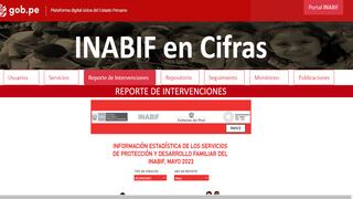 Inabif implementa un reporte de intervenciones para acceder a información de sus servicios