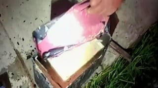 Policía incauta 12 kilos de alcaloide de cocaína camuflados en baterías de auto en Apurímac | VIDEO