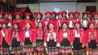 Trujillo: Escolares enseñan cómo se canta el Himno Nacional en quechua [VIDEO]
