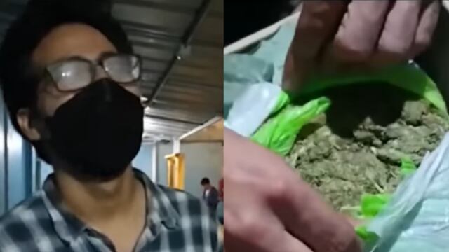 Universitario detenido con un kilo de marihuana mandó saludos a su ‘profe’: “Voy a faltar, ya saldré ya” | VIDEO