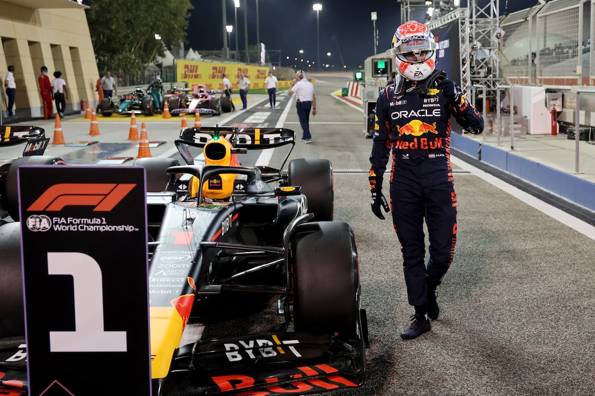 Max Verstappen de Red Bull ganó el GP de Bahréin, la primera carrera de F1 del 2023. Foto: AFP