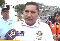 Comas: alcalde Ulises Villegas responsabiliza a presidenta Boluarte por lo que le pueda pasar