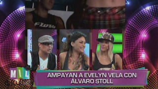Álvaro Stoll 'distrajo' la mirada por modelo delante de Evelyn Vela [VIDEO] 