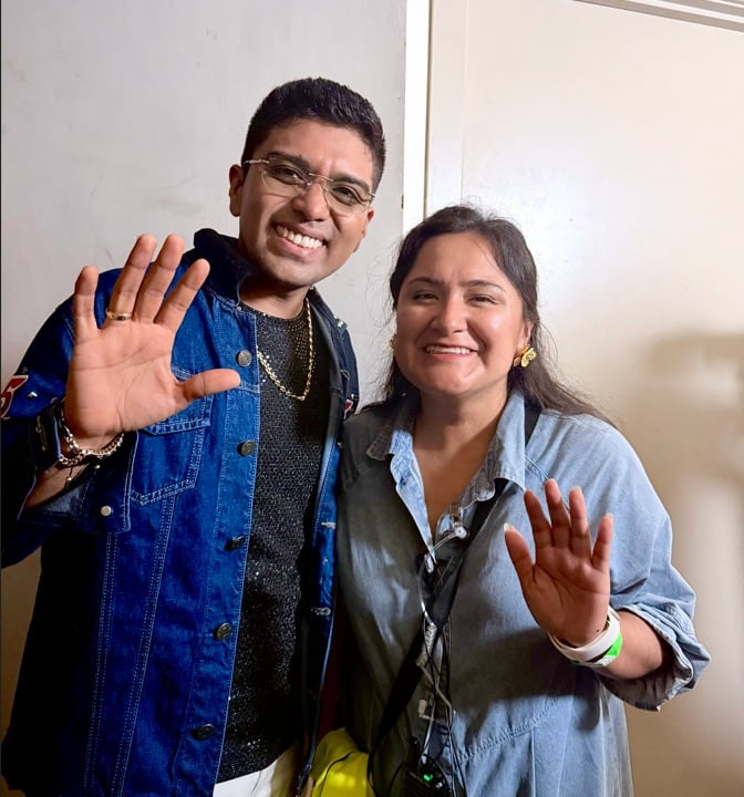 Christian Yaipén junto a Wendy Inocente Minaya, en Londres. FOTO: Álbum personal de Wendy Inocente Minaya.