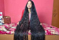 Mujer india tiene la cabellera más larga del mundo