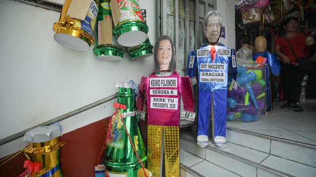 Año Nuevo: Venden piñatas de Alberto Fujimori, exfiscal Patricia Benavides y Jonathan Maicelo a S/ 15 