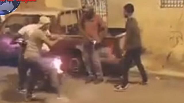 Ladrones son asaltados cuando planeaban robo (VIDEO)