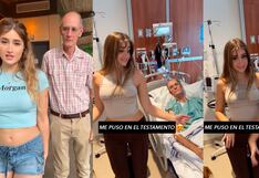 Jovencita celebra que será heredera de su novio-abuelo enfermo que la puso en testamento