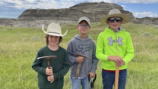 Niños exploradores descubren esqueleto de extraño Tyrannosaurus rex