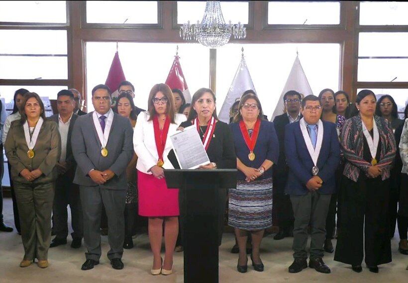 La fiscal de la Nación, Patricia Benavides, se pronunció sobre denuncia en su contra en un mensaje grabado. (Foto: Ministerio Público)