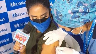 Melissa Paredes recibió la primera dosis de la vacuna contra el COVID-19 | VIDEO