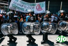 Organizaciones sociales y sindicatos marchan contra reformas de Javier Milie