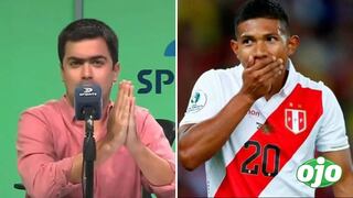 Perú vs. Colombia: periodista le pide perdón EN VIVO a Edison Flores por dudar de su capacidad 
