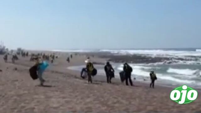 Condenados por delitos menores contribuyen a la limpieza de doce playas de la costa peruana