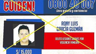 Ronny García fue capturado por la Policía Nacional en el Rímac