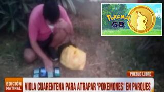Hombre se escapa a parque para jugar Pokemón Go pese a aislamiento social obligatorio | VIDEO