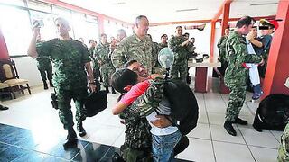 VRAEM: militares fueron visitados por sus hijos en el Día del Padre