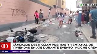 “Noche Crema”: Vándalos generan terror y caos en Ate y La Molina (VIDEO)