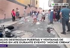 “Noche Crema”: Vándalos generan terror y caos en Ate y La Molina (VIDEO)